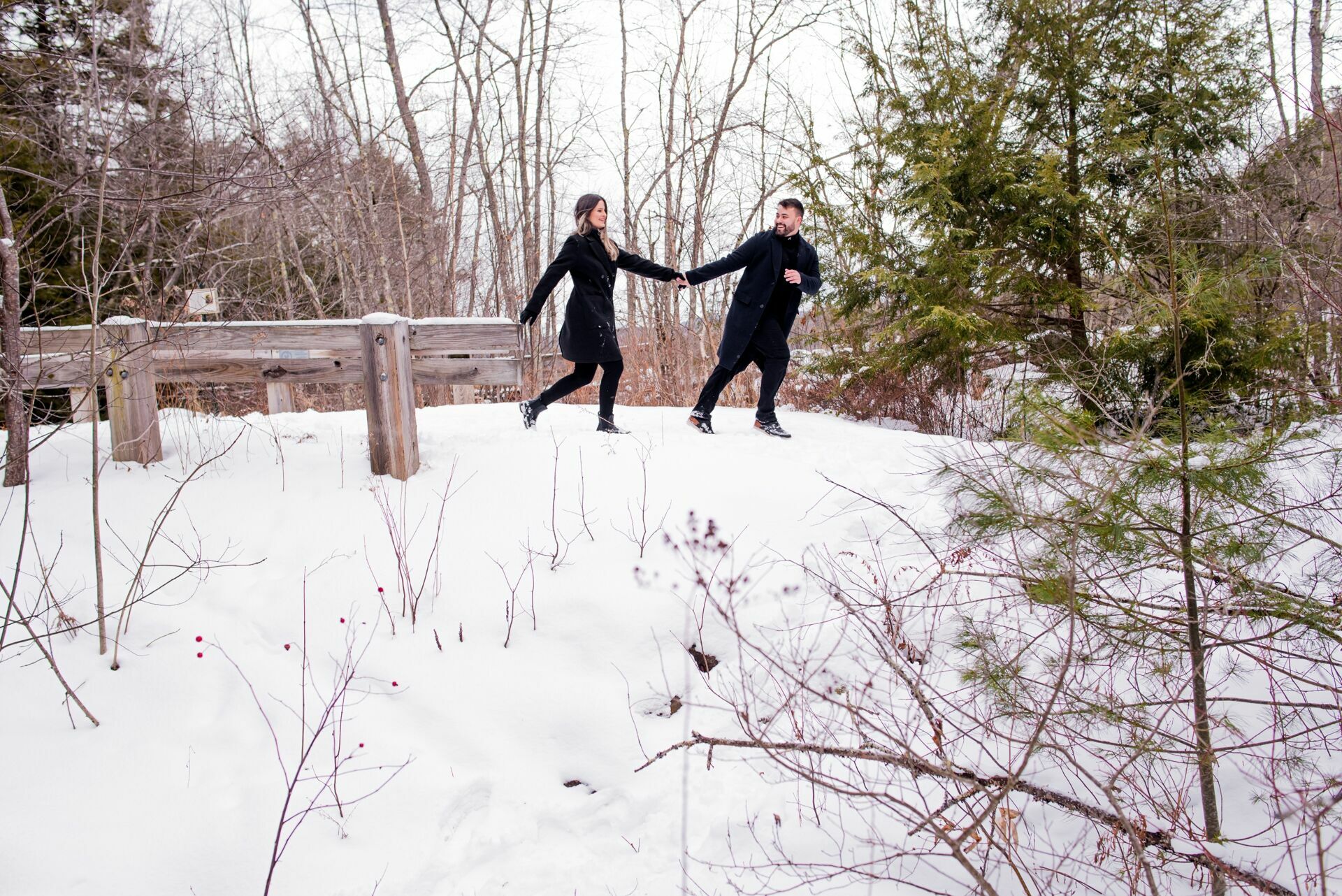 Foto Uma História de Amor na Neve: Sessão Fotográfica e Pedido de Casamento surpresa em New Hampshire - Imagem 17
