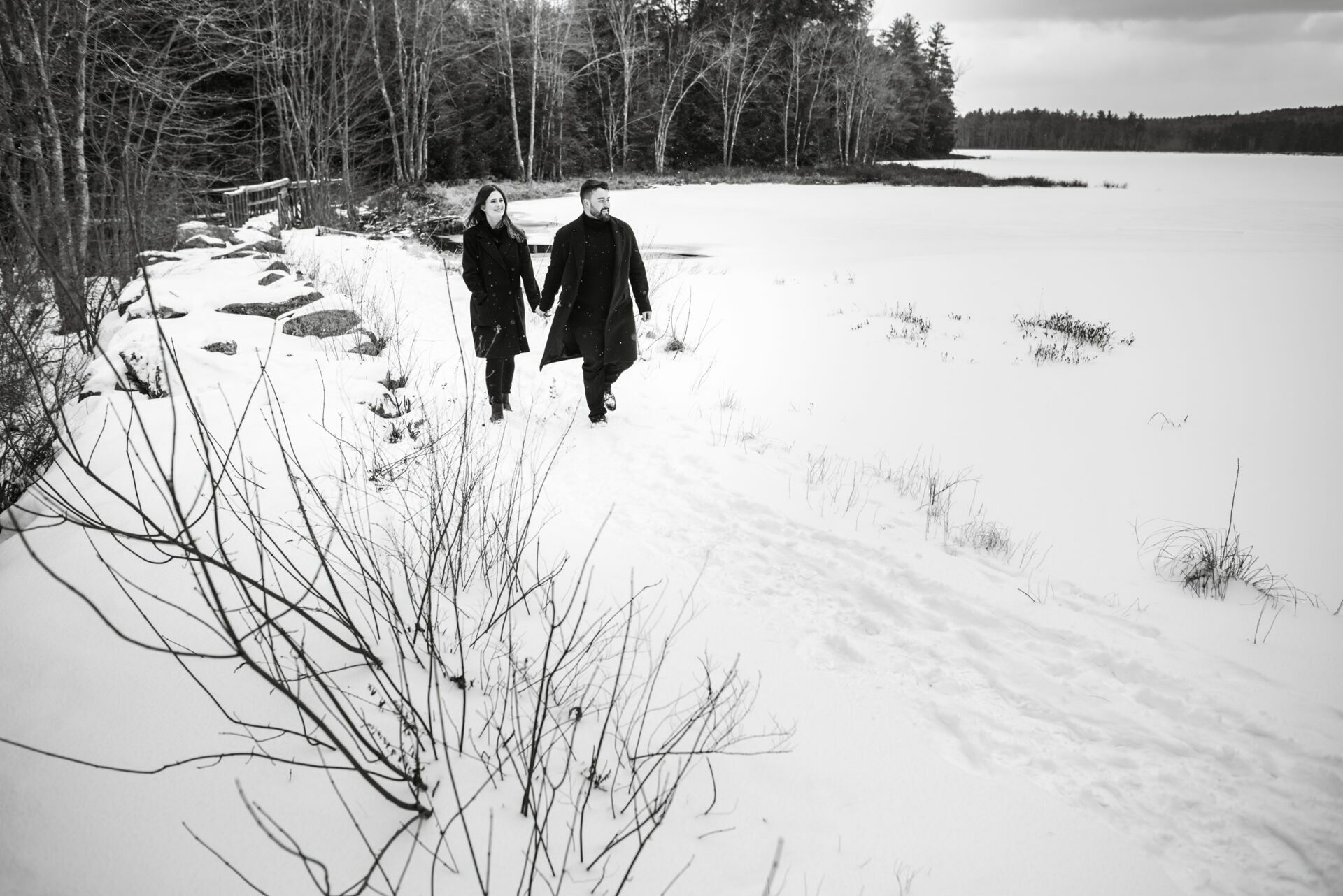 Foto Uma História de Amor na Neve: Sessão Fotográfica e Pedido de Casamento surpresa em New Hampshire - Imagem 21
